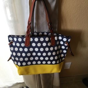 Dooney & Bourke Bags - Dooney & Bourke Navy & Yellow Shopper Dooney & Bourke Bags - Dooney & Bourke Navy & Yellow Shopper